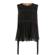 <Lサイズ1点即納><サイズ展開豊富>【動画あり】上質プリーツブラックシースルーフレアトップス - select store mirror me<Lサイズ1点即納><サイズ展開豊富>【動画あり】上質プリーツブラックシースルーフレアトップス194555354mirror meselect store mirror me194555354M