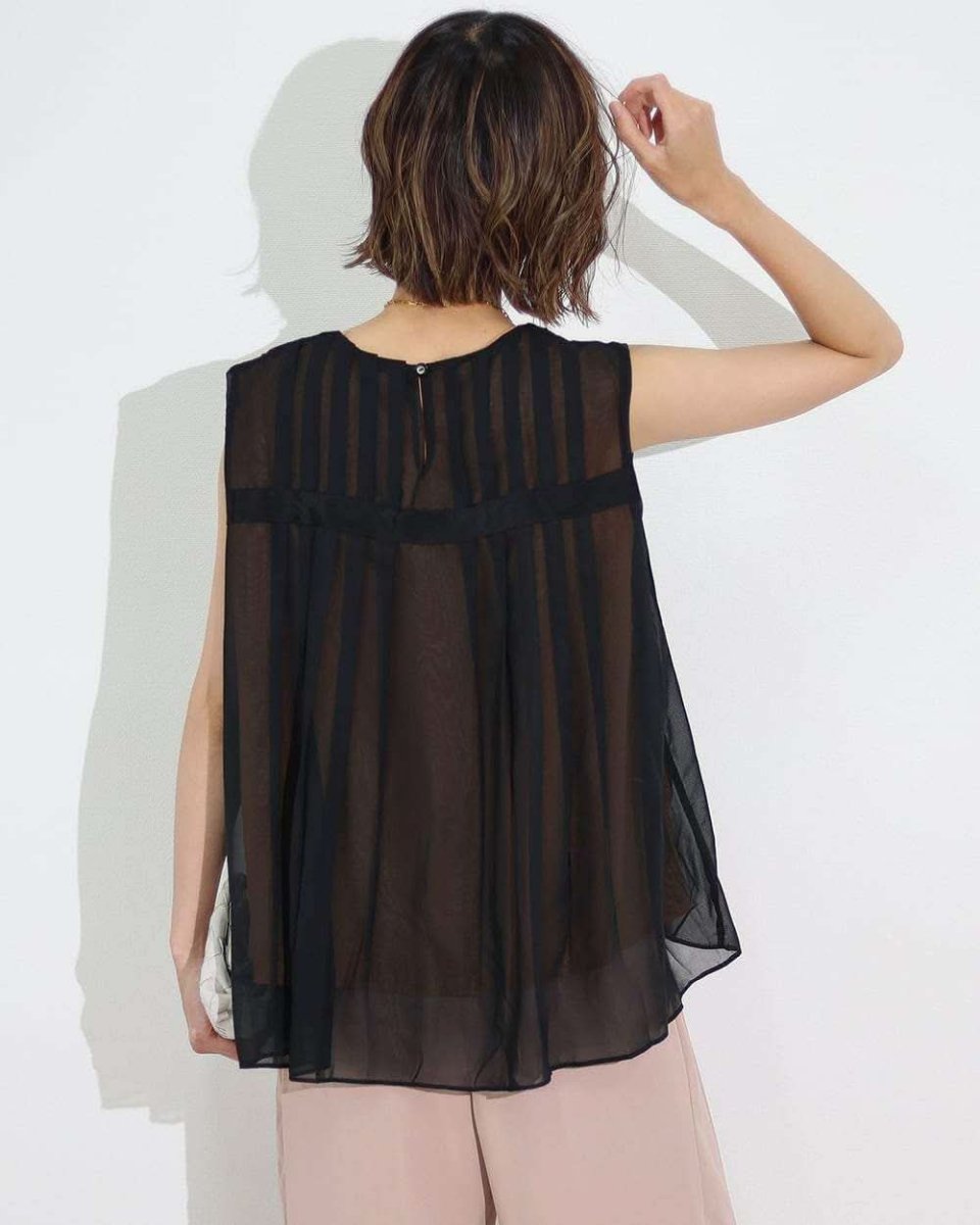 <Lサイズ1点即納><サイズ展開豊富>【動画あり】上質プリーツブラックシースルーフレアトップス - select store mirror me<Lサイズ1点即納><サイズ展開豊富>【動画あり】上質プリーツブラックシースルーフレアトップス194555354mirror meselect store mirror me194555354M