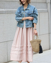 LILIライトブルーデニムジャケット - select store mirror meLILIライトブルーデニムジャケットmirror meselect store mirror meフリーサイズ