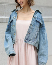 LILIライトブルーデニムジャケット - select store mirror meLILIライトブルーデニムジャケットmirror meselect store mirror meフリーサイズ