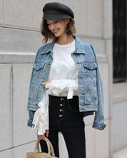 LILIライトブルーデニムジャケット - select store mirror meLILIライトブルーデニムジャケットmirror meselect store mirror meフリーサイズ