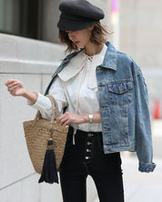 LILIライトブルーデニムジャケット - select store mirror meLILIライトブルーデニムジャケットmirror meselect store mirror meフリーサイズ