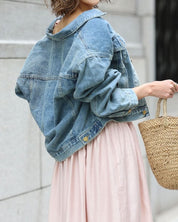 LILIライトブルーデニムジャケット - select store mirror meLILIライトブルーデニムジャケットmirror meselect store mirror meフリーサイズ