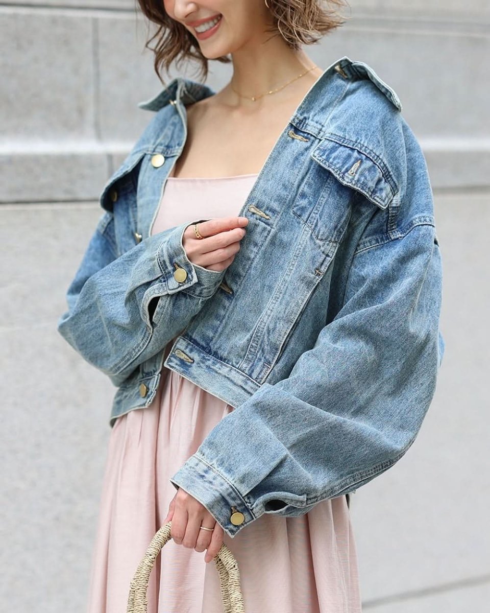 LILIライトブルーデニムジャケット - select store mirror meLILIライトブルーデニムジャケットmirror meselect store mirror meフリーサイズ