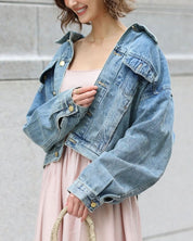 LILIライトブルーデニムジャケット - select store mirror meLILIライトブルーデニムジャケットmirror meselect store mirror meフリーサイズ