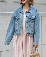 LILIライトブルーデニムジャケット - select store mirror meLILIライトブルーデニムジャケットmirror meselect store mirror meフリーサイズ