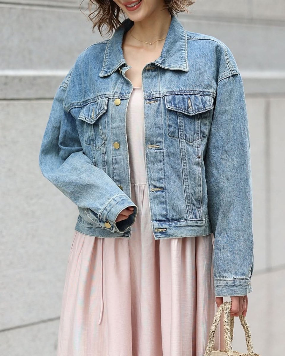 LILIライトブルーデニムジャケット - select store mirror meLILIライトブルーデニムジャケットmirror meselect store mirror meフリーサイズ