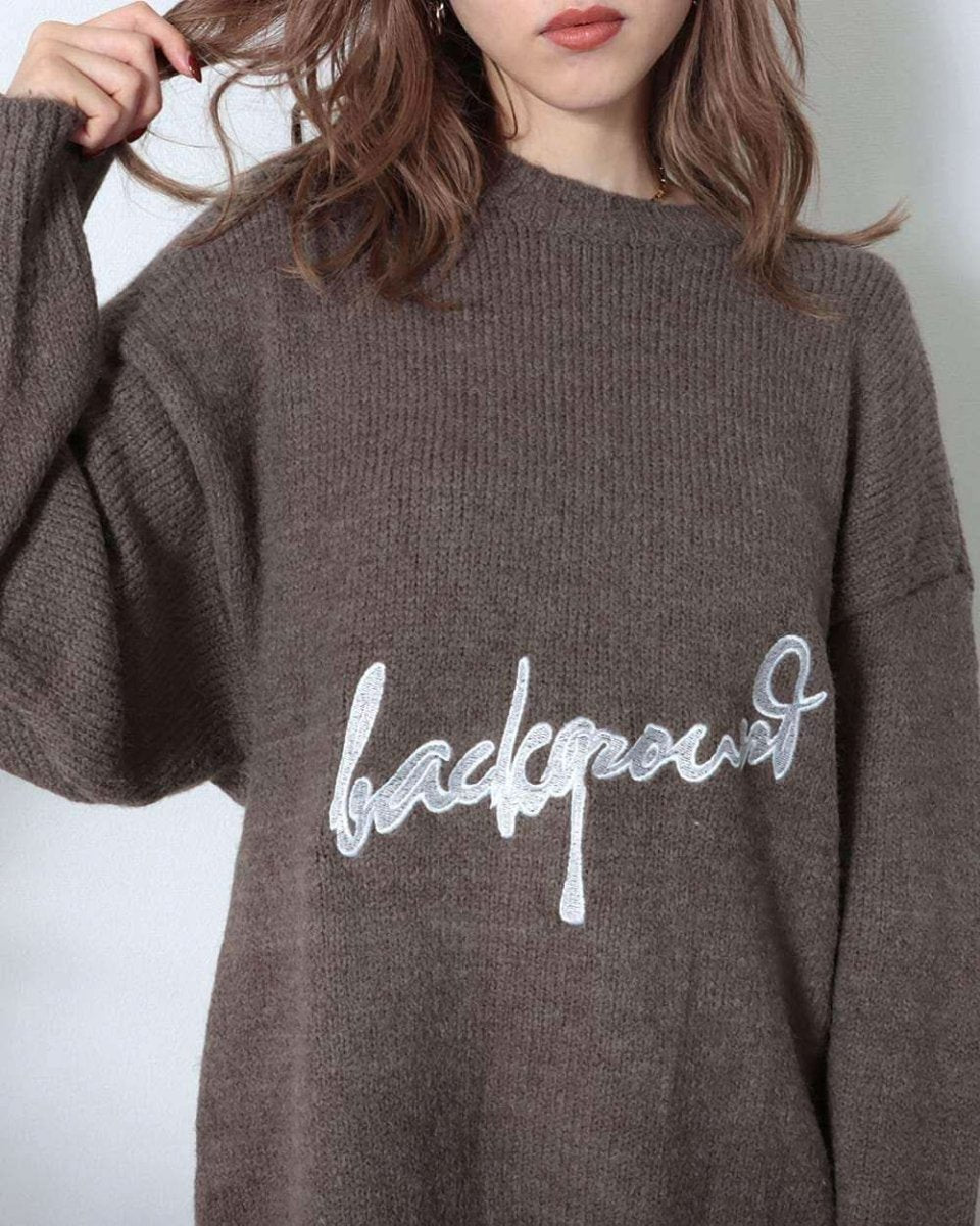 <キャメルM即納>【動画あり】ロゴデザインオーバーゆるニット 3色展開 - select store mirror me<キャメルM即納>【動画あり】ロゴデザインオーバーゆるニット 3色展開194556833mirror meselect store mirror me194556833ベージュ S