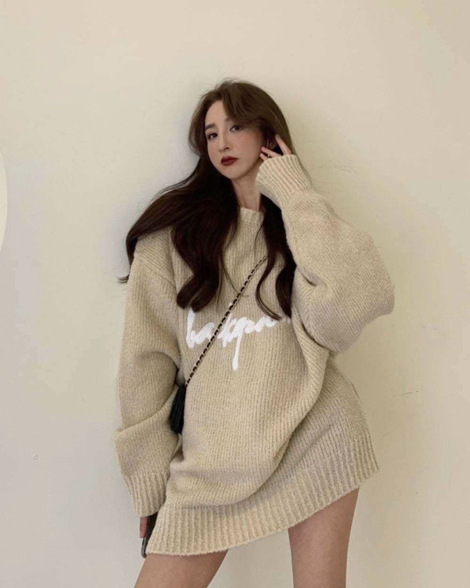 <キャメルM即納>【動画あり】ロゴデザインオーバーゆるニット 3色展開 - select store mirror me<キャメルM即納>【動画あり】ロゴデザインオーバーゆるニット 3色展開194556833mirror meselect store mirror me194556833ベージュ S