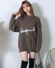 <キャメルM即納>【動画あり】ロゴデザインオーバーゆるニット 3色展開 - select store mirror me<キャメルM即納>【動画あり】ロゴデザインオーバーゆるニット 3色展開194556833mirror meselect store mirror me194556833ベージュ S