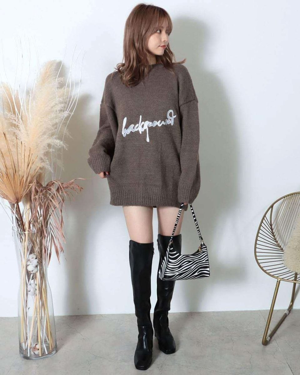 <キャメルM即納>【動画あり】ロゴデザインオーバーゆるニット 3色展開 - select store mirror me<キャメルM即納>【動画あり】ロゴデザインオーバーゆるニット 3色展開194556833mirror meselect store mirror me194556833ベージュ S