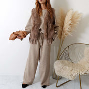 <グレー Mサイズ1点即納>【高品質】【動画あり】スリーブリボンカシミアニット&フレアパンツセットアップ 2色展開 - select store mirror me<グレー Mサイズ1点即納>【高品質】【動画あり】スリーブリボンカシミアニット&フレアパンツセットアップ 2色展開194489256mirror meselect store mirror me194489256ベージュ S