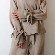 <グレー Mサイズ1点即納>【高品質】【動画あり】スリーブリボンカシミアニット&フレアパンツセットアップ 2色展開 - select store mirror me<グレー Mサイズ1点即納>【高品質】【動画あり】スリーブリボンカシミアニット&フレアパンツセットアップ 2色展開194489256mirror meselect store mirror me194489256ベージュ S