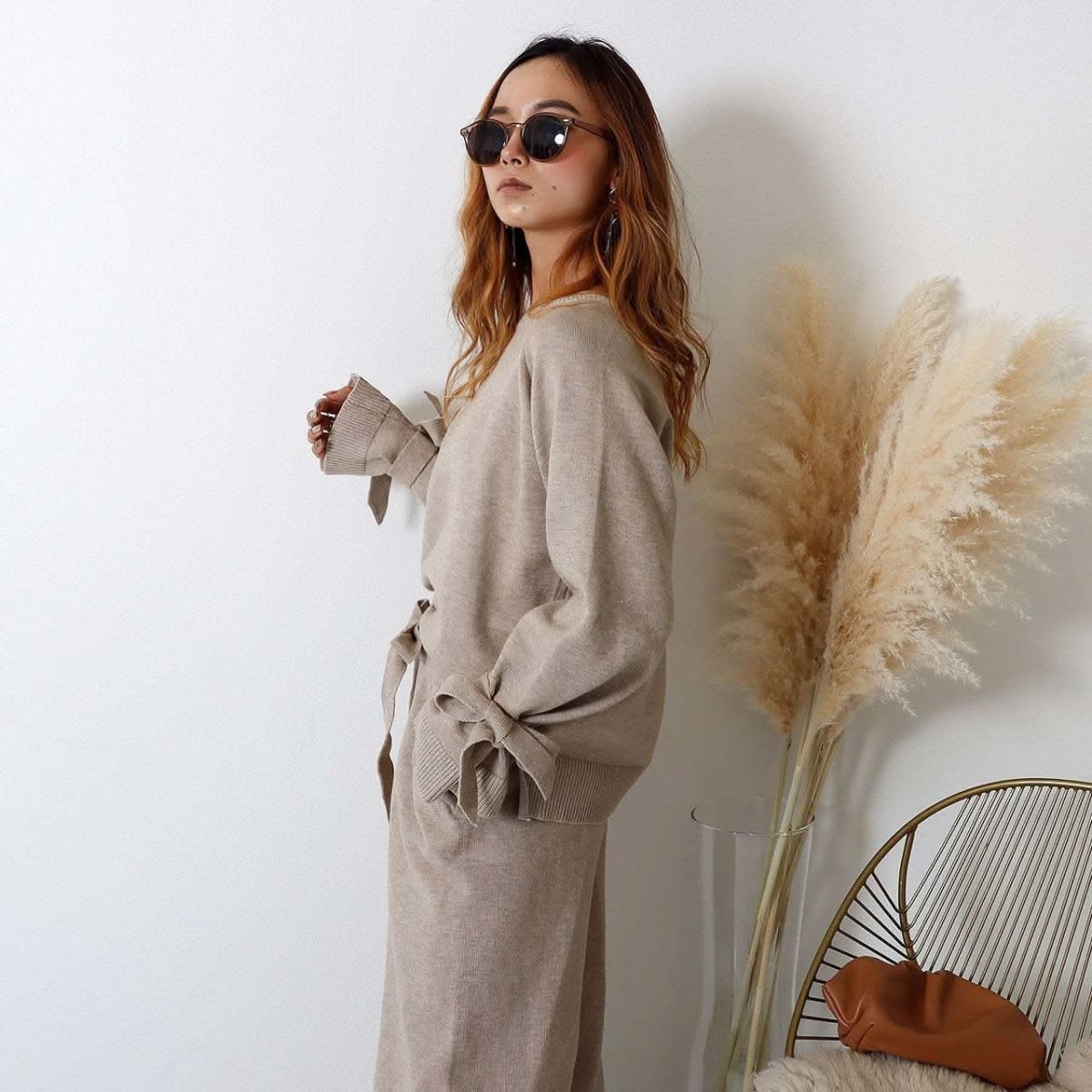 <グレー Mサイズ1点即納>【高品質】【動画あり】スリーブリボンカシミアニット&フレアパンツセットアップ 2色展開 - select store mirror me<グレー Mサイズ1点即納>【高品質】【動画あり】スリーブリボンカシミアニット&フレアパンツセットアップ 2色展開194489256mirror meselect store mirror me194489256ベージュ S