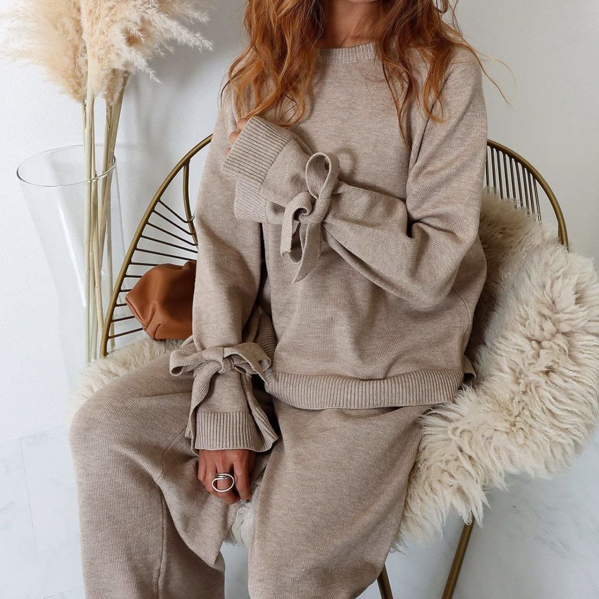 <グレー Mサイズ1点即納>【高品質】【動画あり】スリーブリボンカシミアニット&フレアパンツセットアップ 2色展開 - select store mirror me<グレー Mサイズ1点即納>【高品質】【動画あり】スリーブリボンカシミアニット&フレアパンツセットアップ 2色展開194489256mirror meselect store mirror me194489256ベージュ S