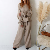 <グレー Mサイズ1点即納>【高品質】【動画あり】スリーブリボンカシミアニット&フレアパンツセットアップ 2色展開 - select store mirror me<グレー Mサイズ1点即納>【高品質】【動画あり】スリーブリボンカシミアニット&フレアパンツセットアップ 2色展開194489256mirror meselect store mirror me194489256ベージュ S