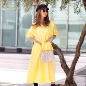 <イエローM1点即納>ギャザーポケットルーズシルエットワンピース 2色展開 - select store mirror me<イエローM1点即納>ギャザーポケットルーズシルエットワンピース 2色展開194552926mirror meselect store mirror me194552926イエローS