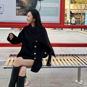 <グレージュMサイズ1点即納>【高品質ウール】高品質ウールドレープポンチョ風コート 2色展開 - select store mirror me<グレージュMサイズ1点即納>【高品質ウール】高品質ウールドレープポンチョ風コート 2色展開196077434mirror meselect store mirror me196077434グレージュS