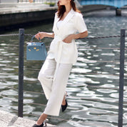 <ブラウンMサイズ1点ずつ即納>【動画あり】ウエストボタンベルト美シルエットセットアップ 3色展開 - select store mirror me<ブラウンMサイズ1点ずつ即納>【動画あり】ウエストボタンベルト美シルエットセットアップ 3色展開194486976mirror meselect store mirror me194486976ホワイト M