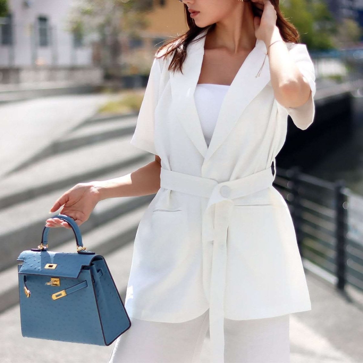 <ブラウンMサイズ1点ずつ即納>【動画あり】ウエストボタンベルト美シルエットセットアップ 3色展開 - select store mirror me<ブラウンMサイズ1点ずつ即納>【動画あり】ウエストボタンベルト美シルエットセットアップ 3色展開194486976mirror meselect store mirror me194486976ホワイト M