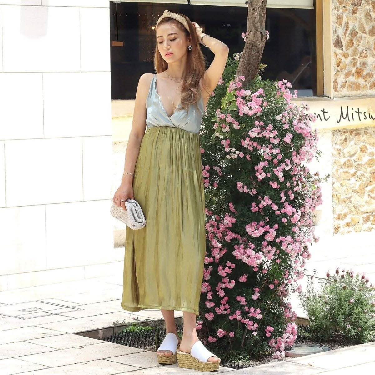 <Mサイズ1点即納>バックオープンコントラストキャミソールワンピース - select store mirror me<Mサイズ1点即納>バックオープンコントラストキャミソールワンピース194489434mirror meselect store mirror me194489434S