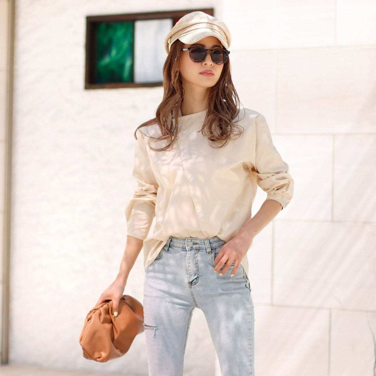 <Mサイズ1点即納><伸縮性抜群>【動画あり】裾カット&ダメージハイライトデニムパンツ - select store mirror me<Mサイズ1点即納><伸縮性抜群>【動画あり】裾カット&ダメージハイライトデニムパンツ194554058mirror meselect store mirror me194554058XS