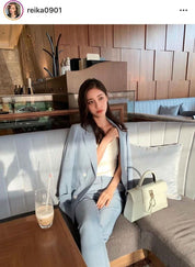 <Mサイズ1点即納>最高のシルエット!【動画あり】シェルアイスブルー美シルエットパンツ - select store mirror me<Mサイズ1点即納>最高のシルエット!【動画あり】シェルアイスブルー美シルエットパンツ52696303mirror meselect store mirror me52696303XS