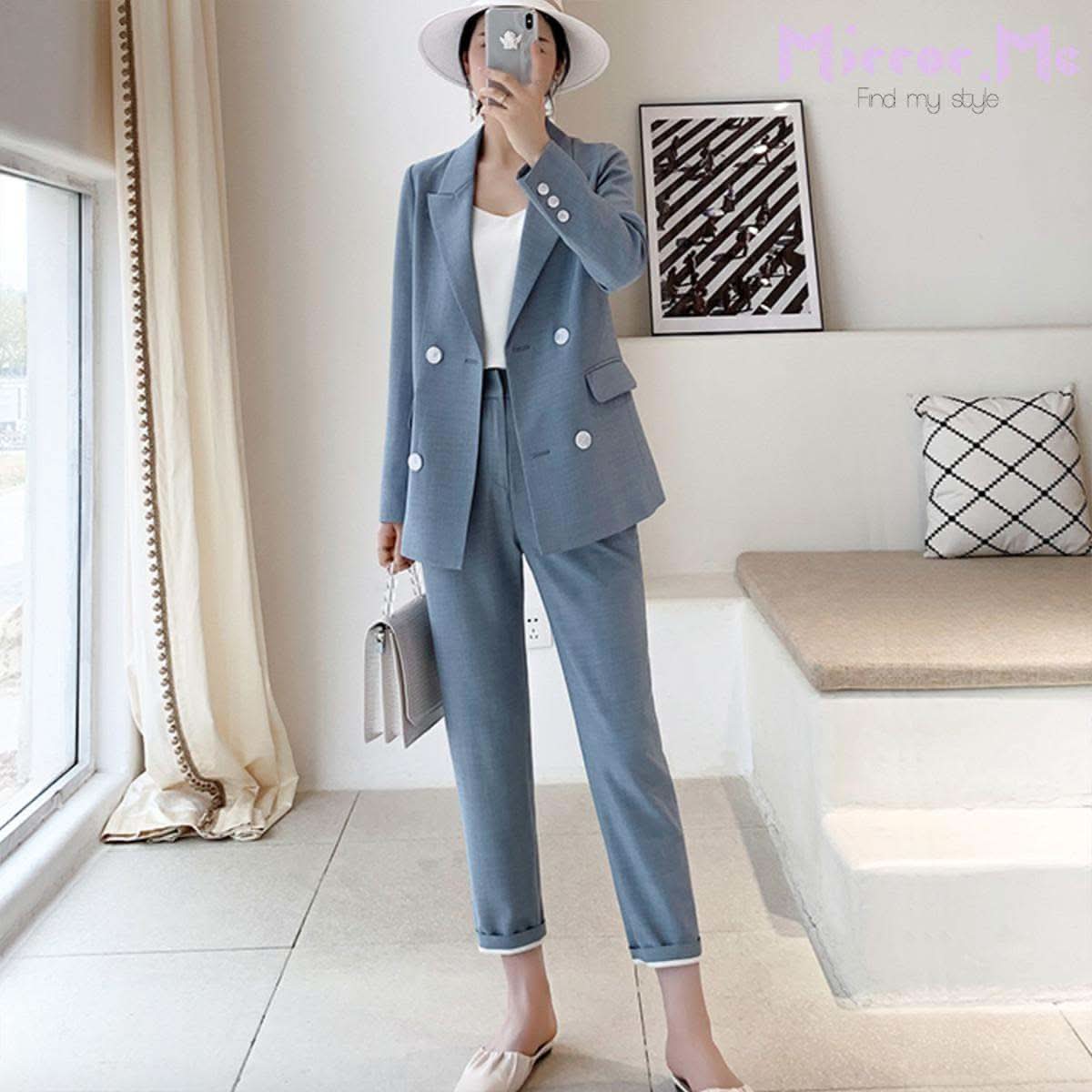 <Mサイズ1点即納>最高のシルエット!【動画あり】シェルアイスブルー美シルエットパンツ - select store mirror me<Mサイズ1点即納>最高のシルエット!【動画あり】シェルアイスブルー美シルエットパンツ52696303mirror meselect store mirror me52696303XS