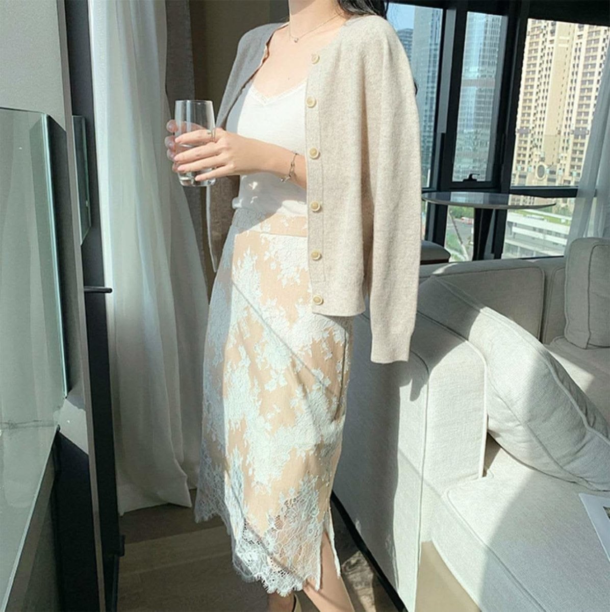 <Mサイズ1点即納>【動画あり】ヴィンテージ繊細レースヌーディー美ラインスカート - select store mirror me<Mサイズ1点即納>【動画あり】ヴィンテージ繊細レースヌーディー美ラインスカート97433172mirror meselect store mirror me97433172S