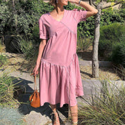 <Mサイズ2点即納>【動画あり】ベビーピンクカラーリラックスワンピース - select store mirror me<Mサイズ2点即納>【動画あり】ベビーピンクカラーリラックスワンピース194552184mirror meselect store mirror me194552184S