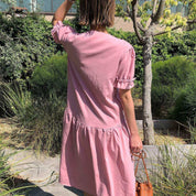 <Mサイズ2点即納>【動画あり】ベビーピンクカラーリラックスワンピース - select store mirror me<Mサイズ2点即納>【動画あり】ベビーピンクカラーリラックスワンピース194552184mirror meselect store mirror me194552184S