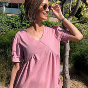 <Mサイズ2点即納>【動画あり】ベビーピンクカラーリラックスワンピース - select store mirror me<Mサイズ2点即納>【動画あり】ベビーピンクカラーリラックスワンピース194552184mirror meselect store mirror me194552184S