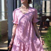 <Mサイズ2点即納>【動画あり】ベビーピンクカラーリラックスワンピース - select store mirror me<Mサイズ2点即納>【動画あり】ベビーピンクカラーリラックスワンピース194552184mirror meselect store mirror me194552184S