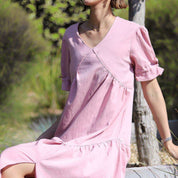 <Mサイズ2点即納>【動画あり】ベビーピンクカラーリラックスワンピース - select store mirror me<Mサイズ2点即納>【動画あり】ベビーピンクカラーリラックスワンピース194552184mirror meselect store mirror me194552184S