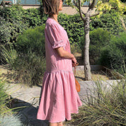 <Mサイズ2点即納>【動画あり】ベビーピンクカラーリラックスワンピース - select store mirror me<Mサイズ2点即納>【動画あり】ベビーピンクカラーリラックスワンピース194552184mirror meselect store mirror me194552184S