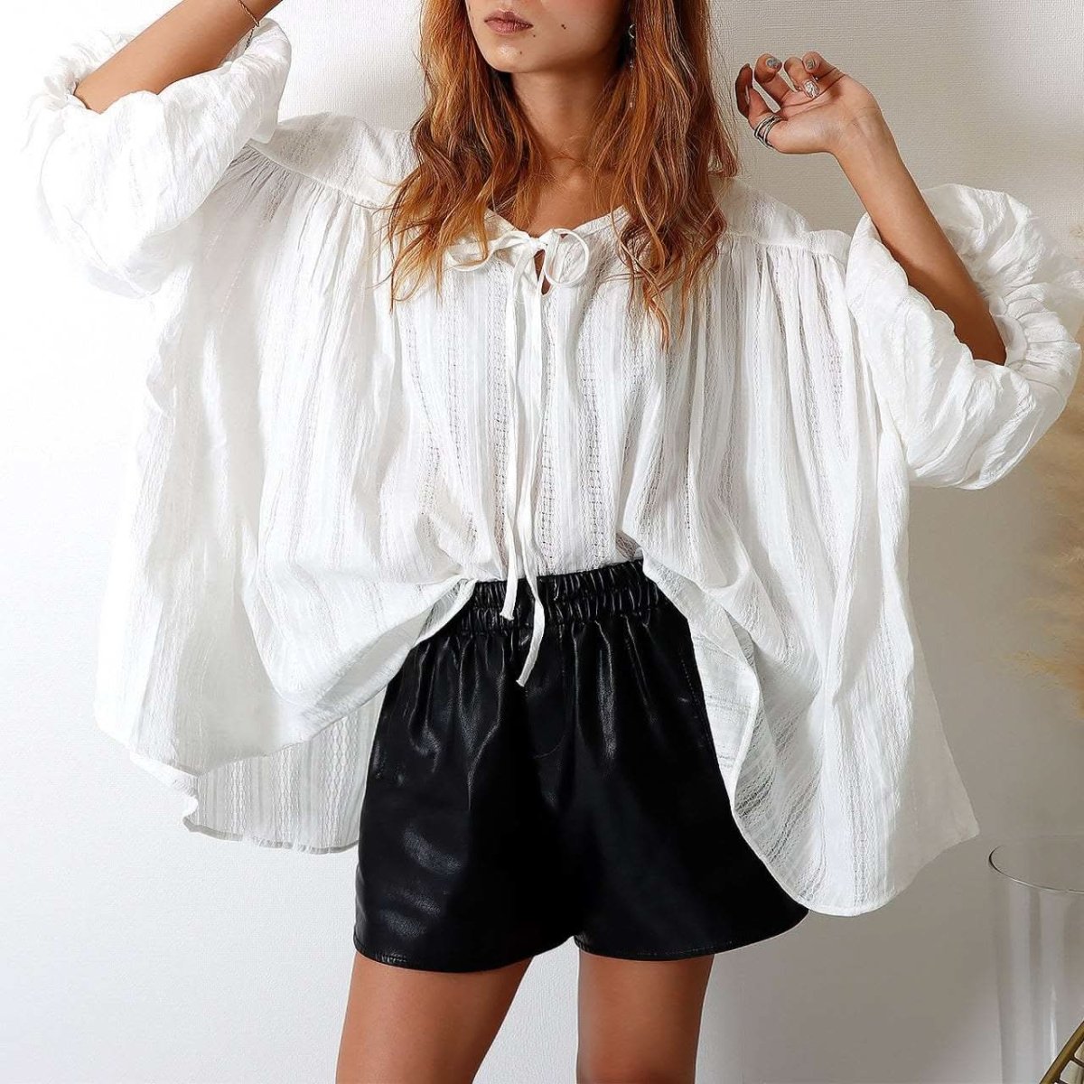 〈インスタグラマー様ご愛用〉【動画あり】ドロップショルダーデザインスリーブトップス - select store mirror me〈インスタグラマー様ご愛用〉【動画あり】ドロップショルダーデザインスリーブトップスmirror meselect store mirror meフリーサイズ