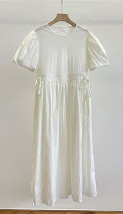 バックカットパフスリーブホワイトワンピース - select store mirror meバックカットパフスリーブホワイトワンピースmirror meselect store mirror meフリーサイズ