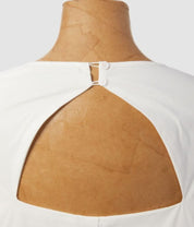 バックカットパフスリーブホワイトワンピース - select store mirror meバックカットパフスリーブホワイトワンピースmirror meselect store mirror meフリーサイズ