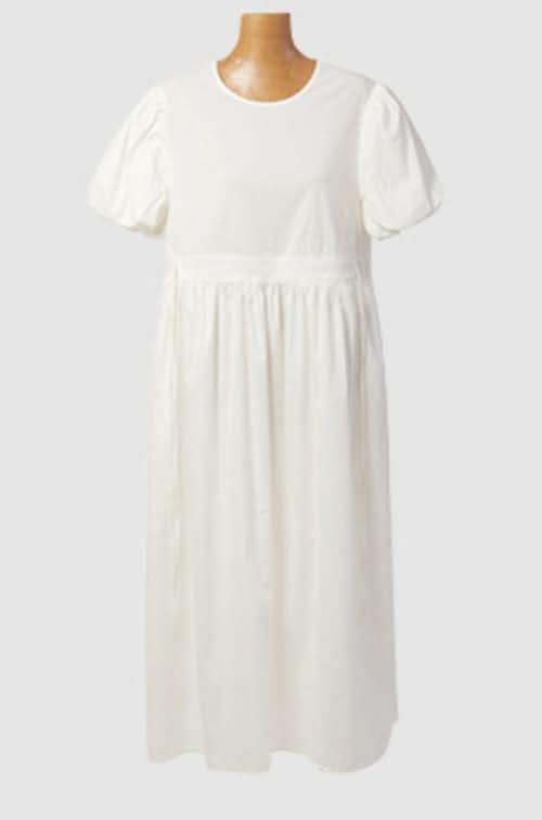 バックカットパフスリーブホワイトワンピース - select store mirror meバックカットパフスリーブホワイトワンピースmirror meselect store mirror meフリーサイズ