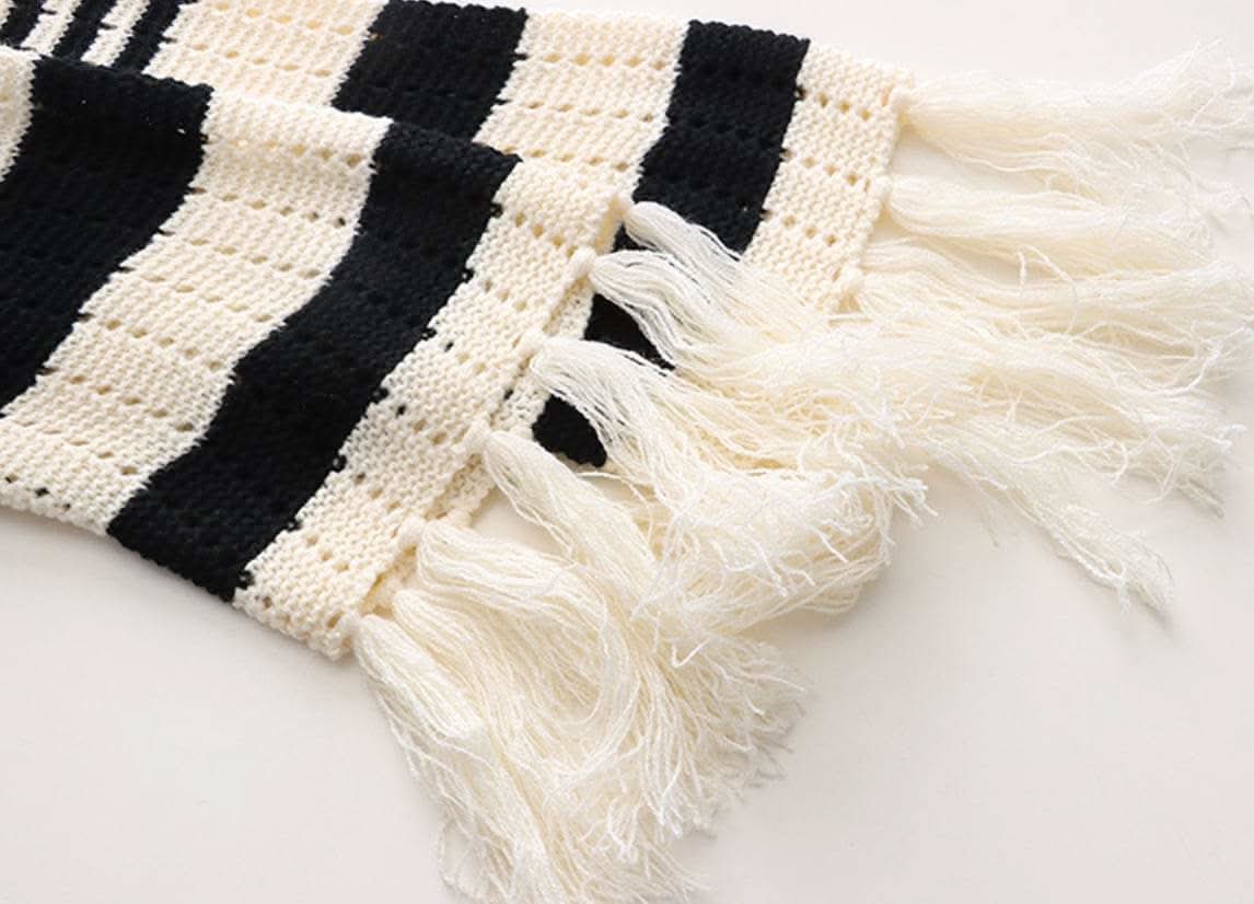 【動画あり】コアヤーン素材ボーダーフリンジニットカーディガン - select store mirror me【動画あり】コアヤーン素材ボーダーフリンジニットカーディガンmirror meselect store mirror meフリーサイズ