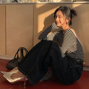 【大人気】バックカッティングオープンボーダートップス - select store mirror me【大人気】バックカッティングオープンボーダートップスmirror meselect store mirror meフリーサイズ