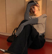 【大人気】バックカッティングオープンボーダートップス - select store mirror me【大人気】バックカッティングオープンボーダートップスmirror meselect store mirror meフリーサイズ