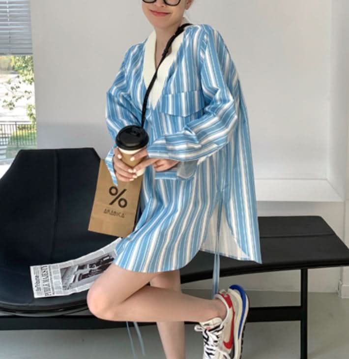 カラーストライプ異素材MIXトップス - select store mirror meカラーストライプ異素材MIXトップス186780945mirror meselect store mirror me186780945S