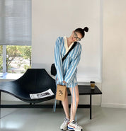 カラーストライプ異素材MIXトップス - select store mirror meカラーストライプ異素材MIXトップス186780945mirror meselect store mirror me186780945S