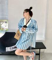 カラーストライプ異素材MIXトップス - select store mirror meカラーストライプ異素材MIXトップス186780945mirror meselect store mirror me186780945S