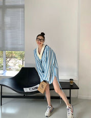 カラーストライプ異素材MIXトップス - select store mirror meカラーストライプ異素材MIXトップス186780945mirror meselect store mirror me186780945S