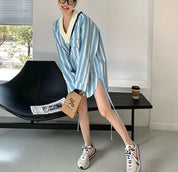 カラーストライプ異素材MIXトップス - select store mirror meカラーストライプ異素材MIXトップス186780945mirror meselect store mirror me186780945S