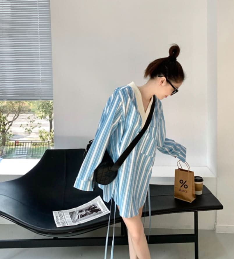 カラーストライプ異素材MIXトップス - select store mirror meカラーストライプ異素材MIXトップス186780945mirror meselect store mirror me186780945S