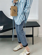 カラーストライプ異素材MIXトップス - select store mirror meカラーストライプ異素材MIXトップス186780945mirror meselect store mirror me186780945S