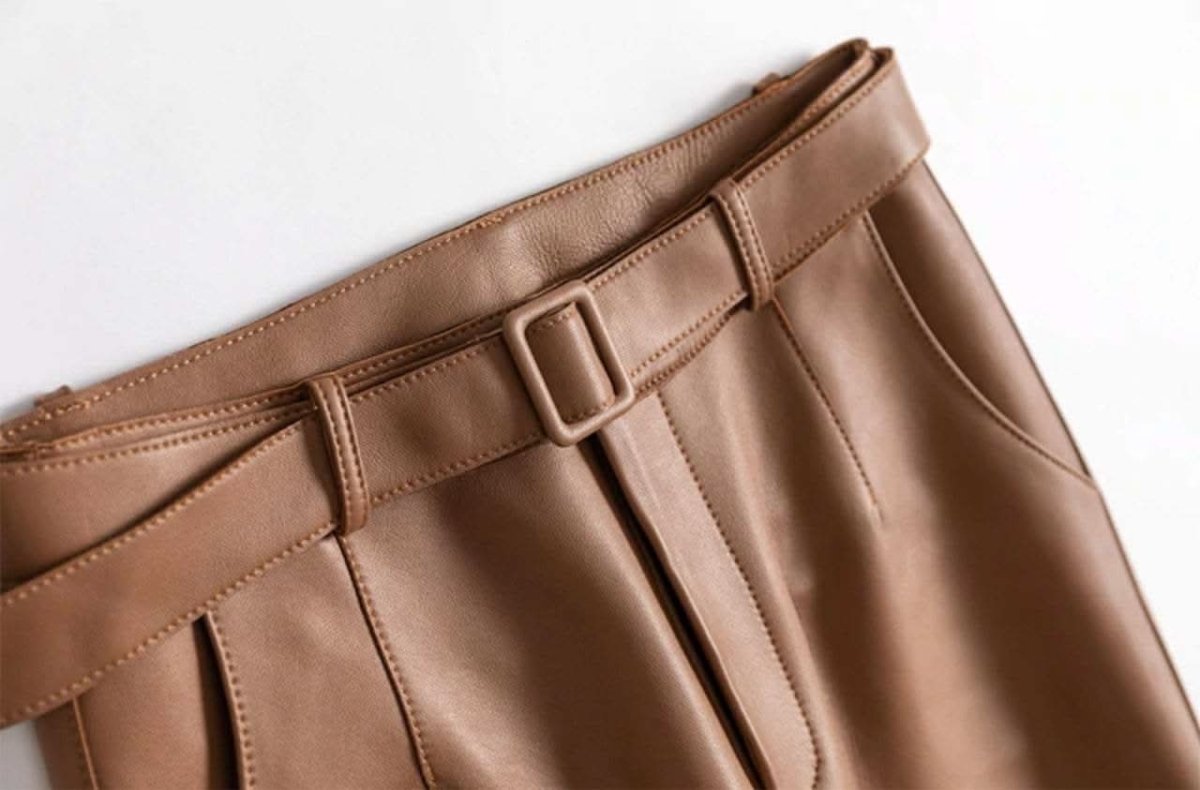 【サイズ展開豊富】【動画あり】高品質PUレザーウエストベルト付きパンツ 2色展開 - select store mirror me【サイズ展開豊富】【動画あり】高品質PUレザーウエストベルト付きパンツ 2色展開80307394mirror meselect store mirror me80307394キャメル S